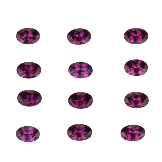 6x4mm Oval Purple Garnet