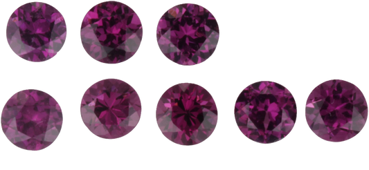 5mm Round Puple Purple Garnet