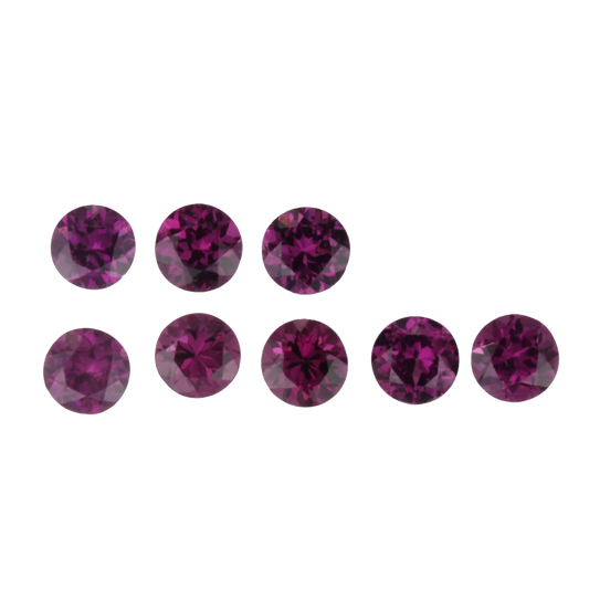 5mm Round Puple Purple Garnet