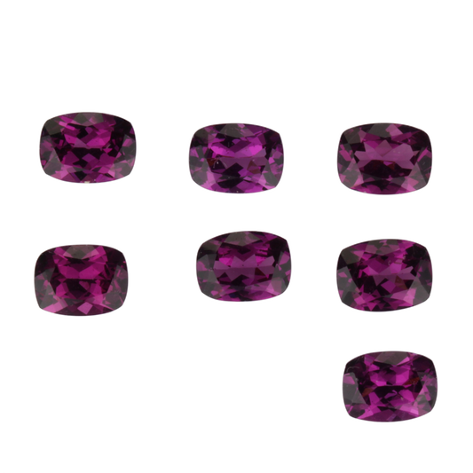 8x6mm Cushion Purple Garnet