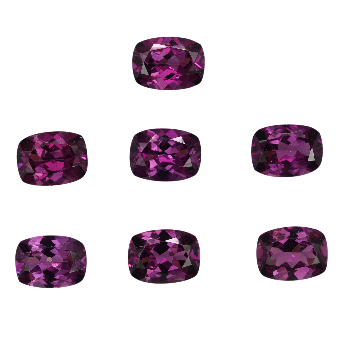 8x6mm Cushion Purple Garnet