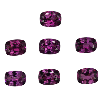 8x6mm Cushion Purple Garnet