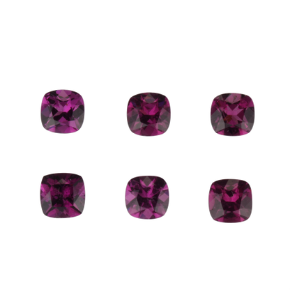 6mm Cushion Purple Garnet