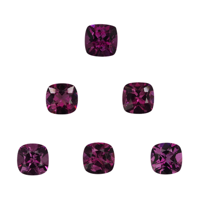 6mm Cushion Purple Garnet