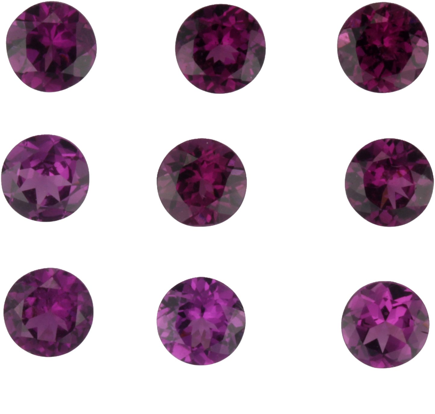 6mm Round Purple Garnet