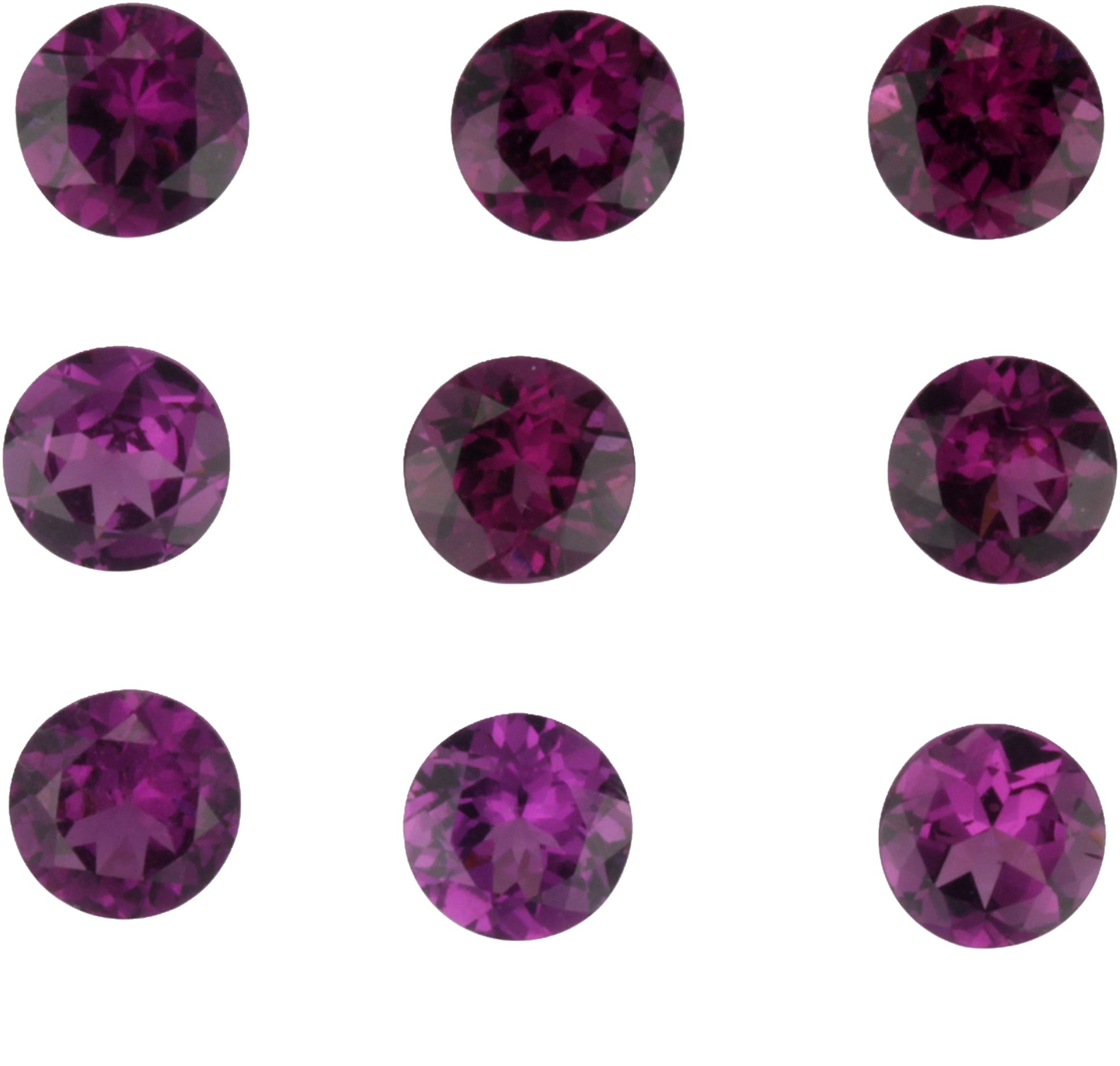 6mm Round Purple Garnet