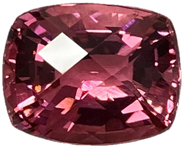 10x8mm Cushion Deep Pink Tourmaline