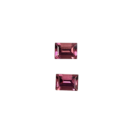 7x5mm Baguette Deep Pink Tourmaline