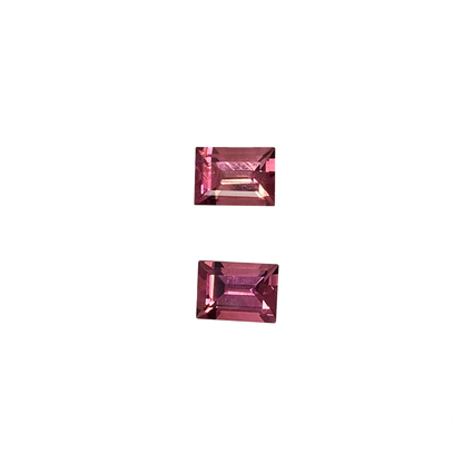 7x5mm Baguette Deep Pink Tourmaline