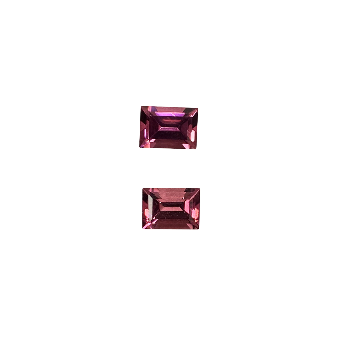 7x5mm Baguette Deep Pink Tourmaline