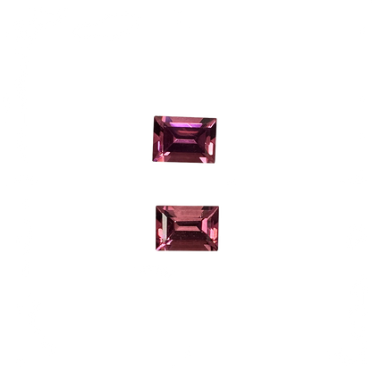 7x5mm Baguette Deep Pink Tourmaline