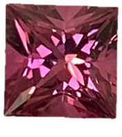 5.5mm Princess Cut Deep Pink Tourmaline