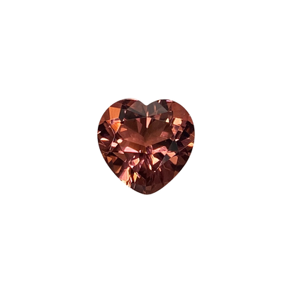 10mm Heart Shape Salmon Pink Tourmaline