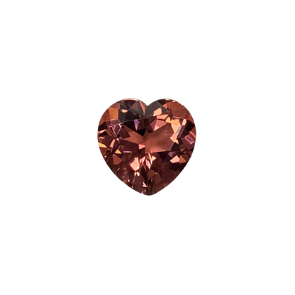 10mm Heart Shape Salmon Pink Tourmaline