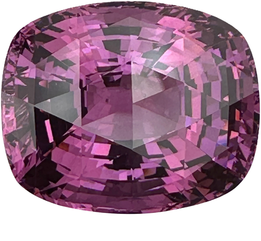 30.41ct Cushion Checkerboard Pink Garnet