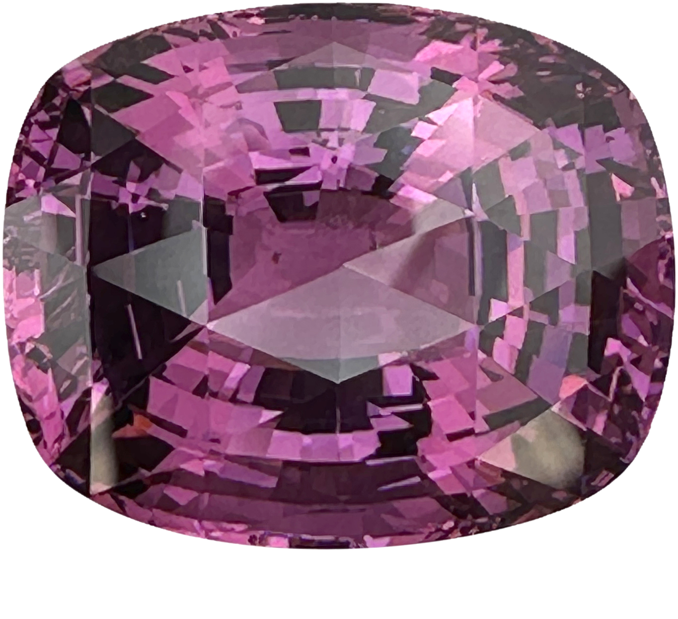 30.41ct Cushion Checkerboard Pink Garnet