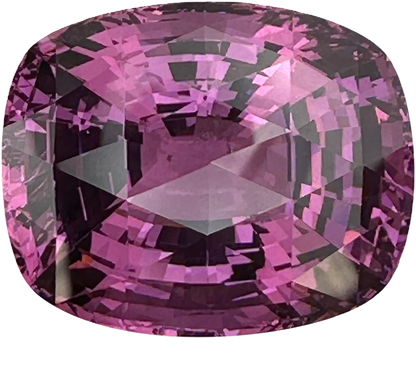 30.41ct Cushion Checkerboard Pink Garnet