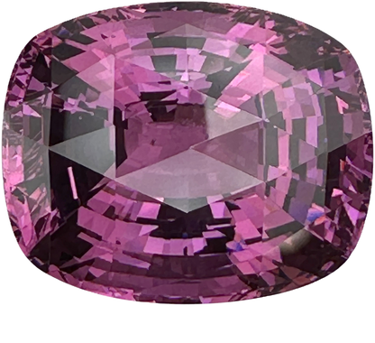 30.41ct Cushion Checkerboard Pink Garnet