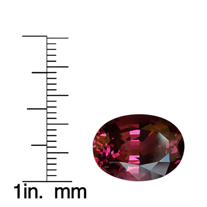 10.01ct Oval Light Pink Rhodolite