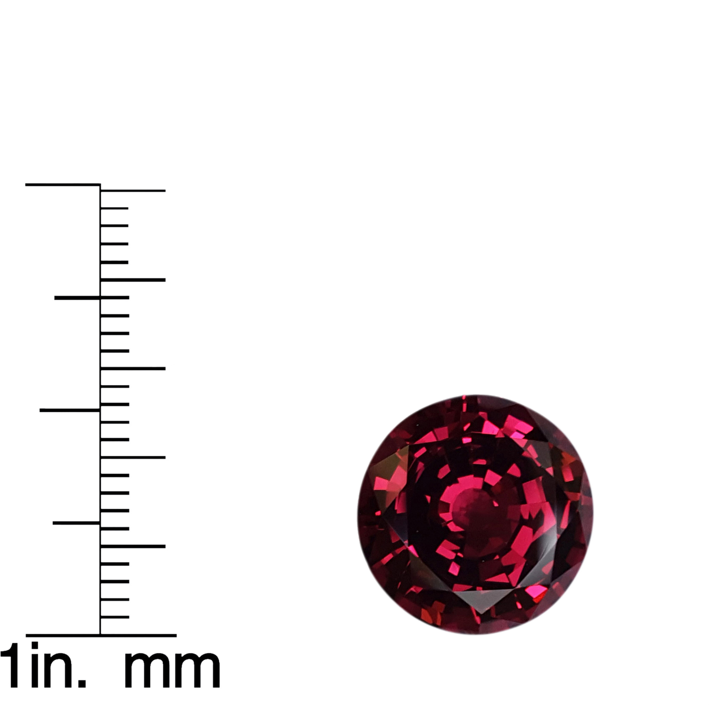 11.19ct Round AAA Color Rhodolite