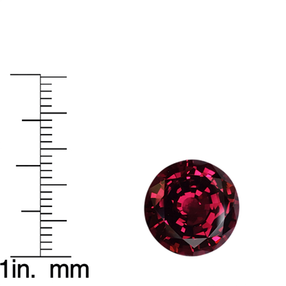 11.19ct Round AAA Color Rhodolite