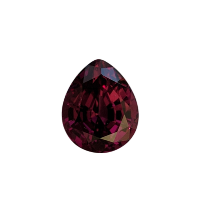 8.1ct Pear Shape Open Burgundy Rhodolite