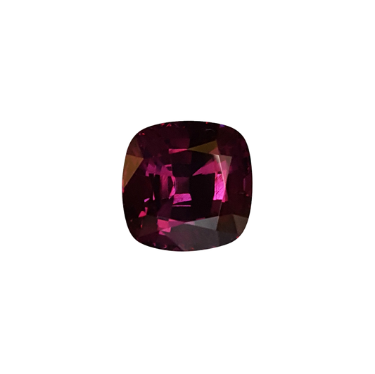 6.13ct Cushion AAAA Color Rhodolite