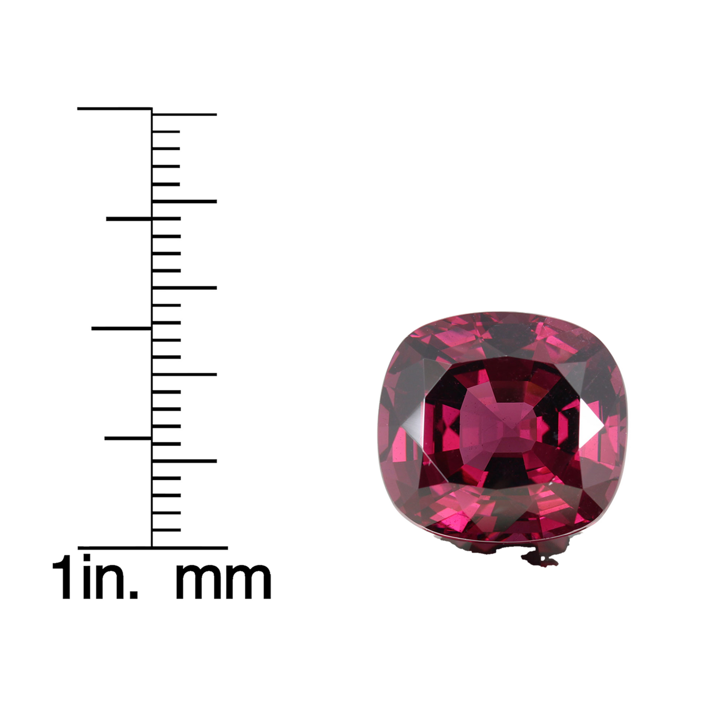 Cushion Deep Burgundy Rhodolite