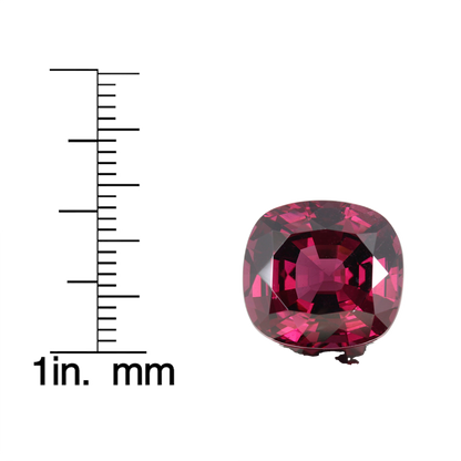 Cushion Deep Burgundy Rhodolite
