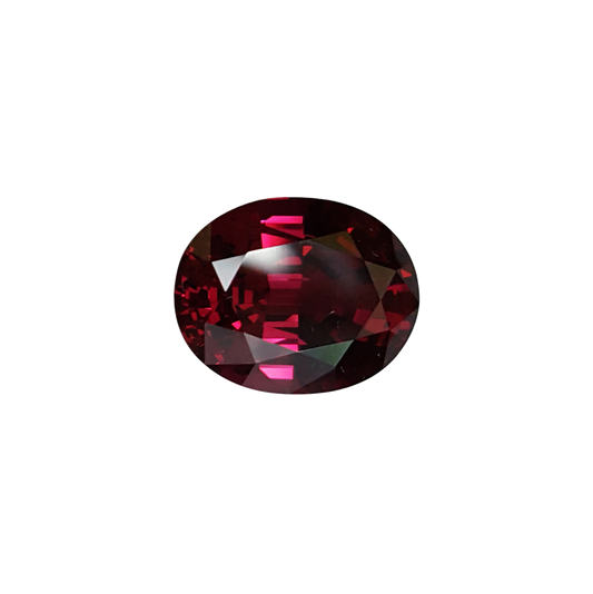 18.67ct Oval Open Burgundy Rhodolite Pair