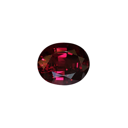 18.67ct Oval Open Burgundy Rhodolite Pair