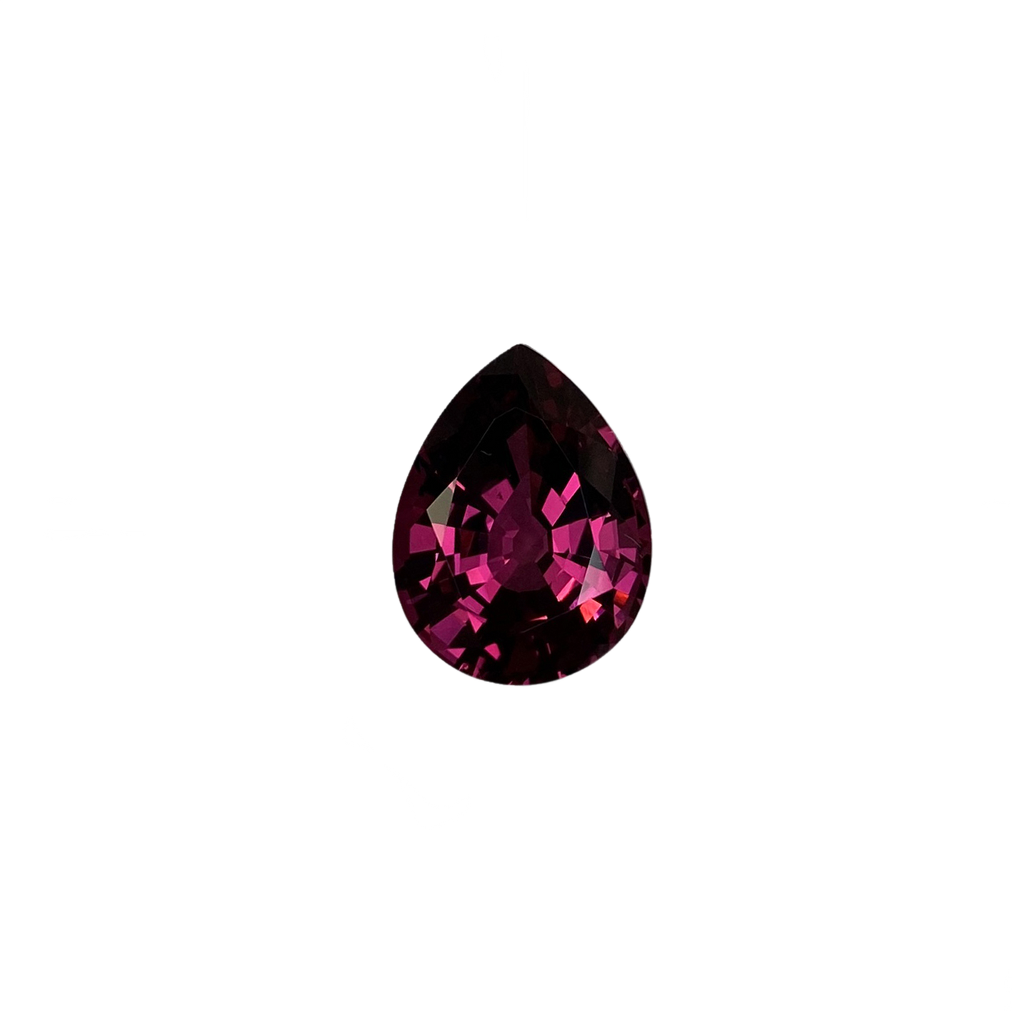 7.34ct Pear Shape Reddish Color Rhodolite