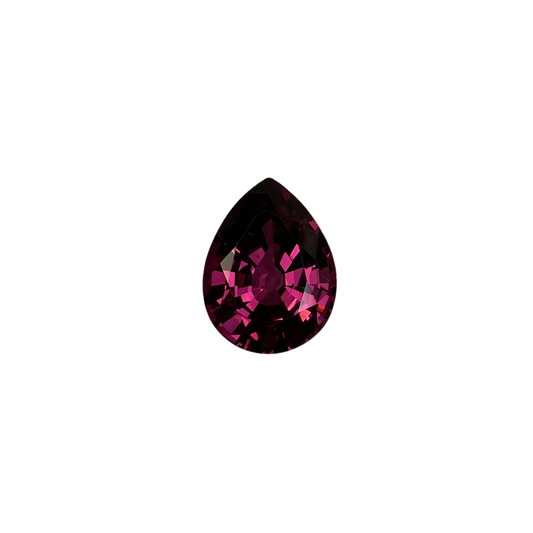 7.34ct Pear Shape Reddish Color Rhodolite