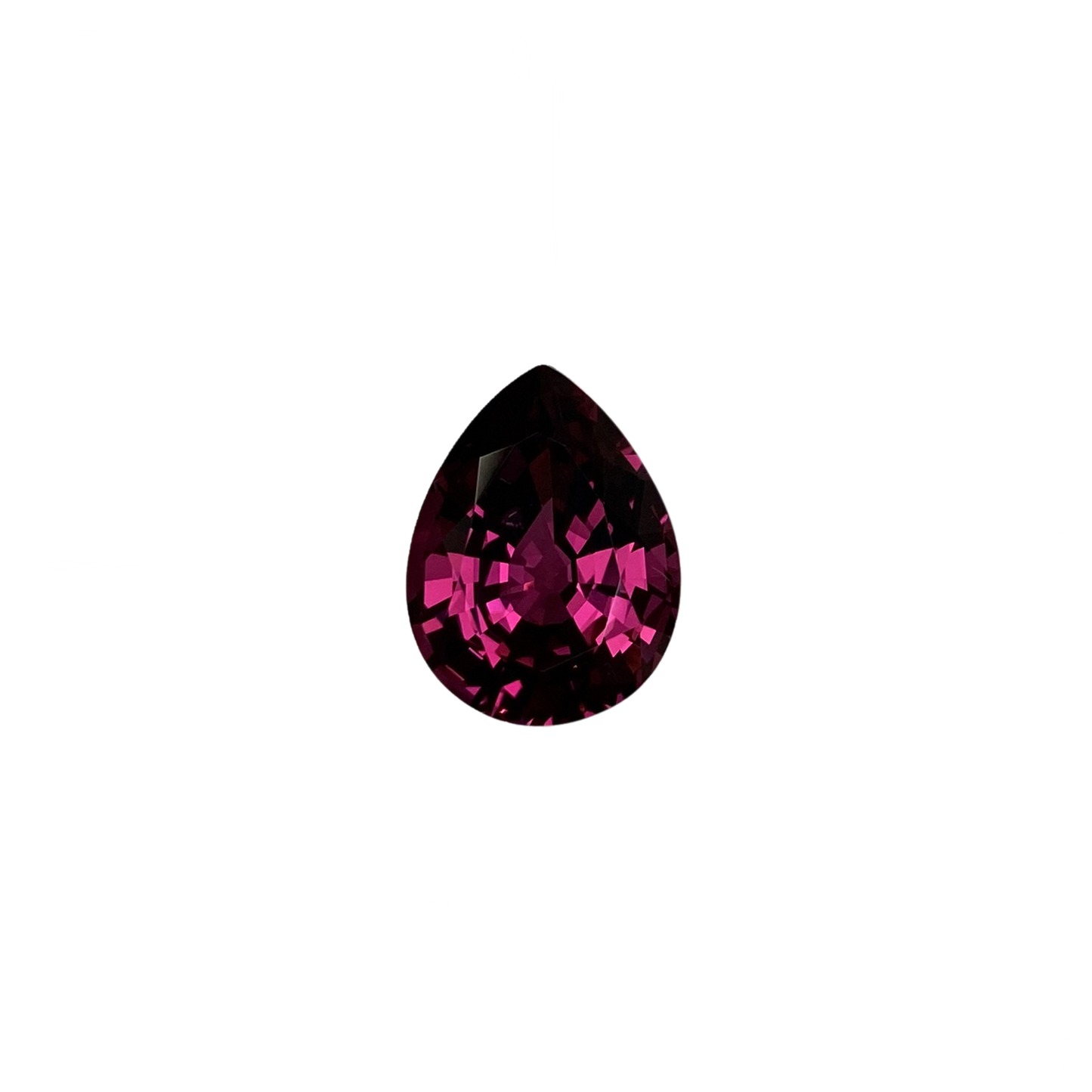 7.34ct Pear Shape Reddish Color Rhodolite
