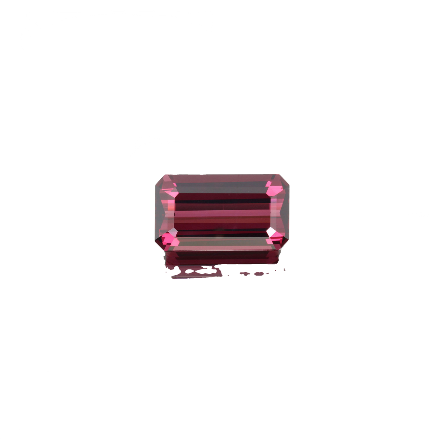 15.53ct Emerald Cut Open Burgundy Rhodolite