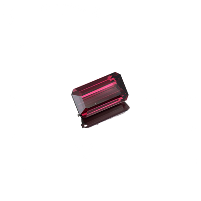 15.53ct Emerald Cut Open Burgundy Rhodolite