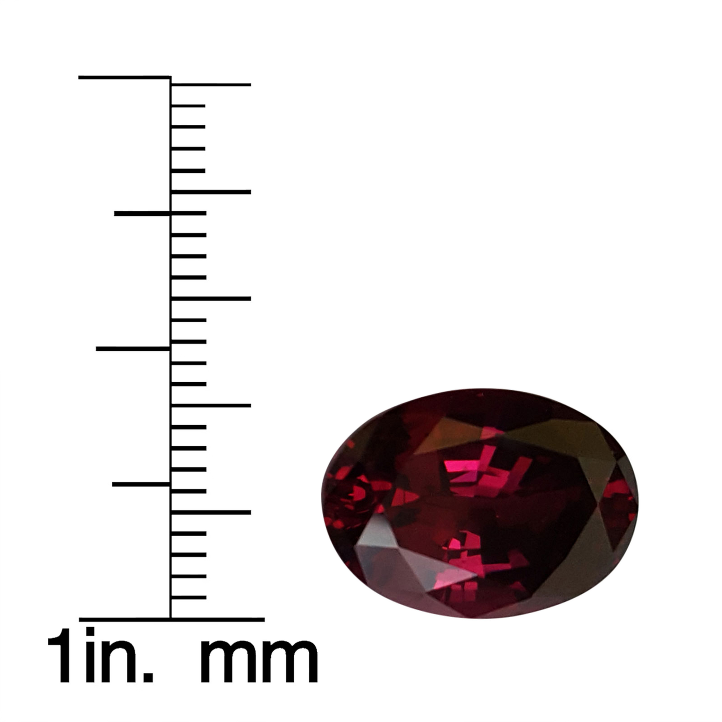 Oval Deep Burgundy Rhodolite