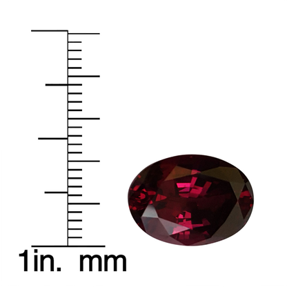 Oval Deep Burgundy Rhodolite