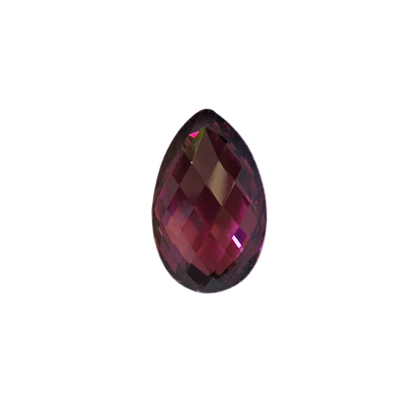 8.66ct Briolette Open Burgundy Rhodolite