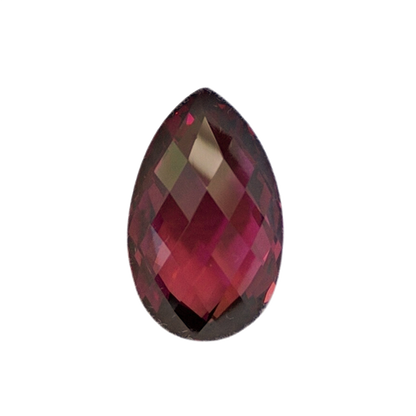 8.66ct Briolette Open Burgundy Rhodolite