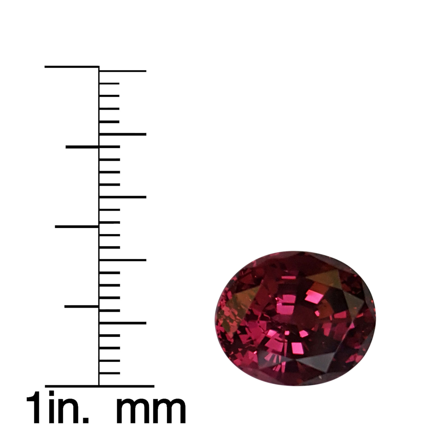 7.79ct Oval AAA Color Rhodolite