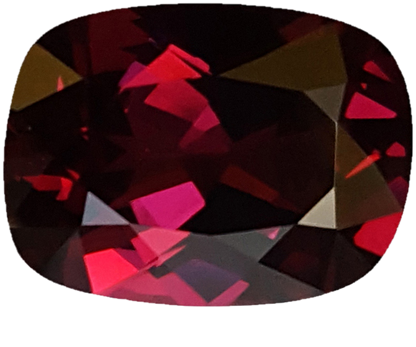 9.34ct Cushion Open Burgundy Rhodolite