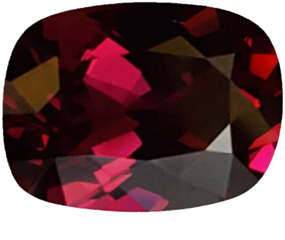 9.34ct Cushion Open Burgundy Rhodolite