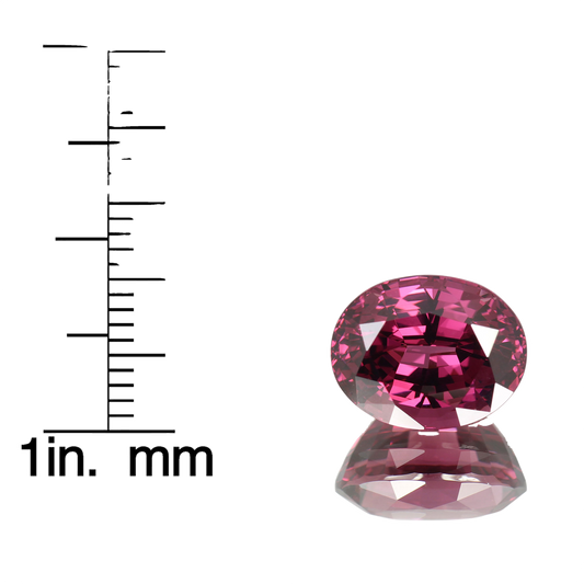 8.16ct Oval AAA Color Rhodolite