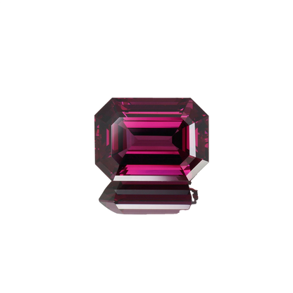 13.36ct Emerald Cut AAA Color Rhodolite
