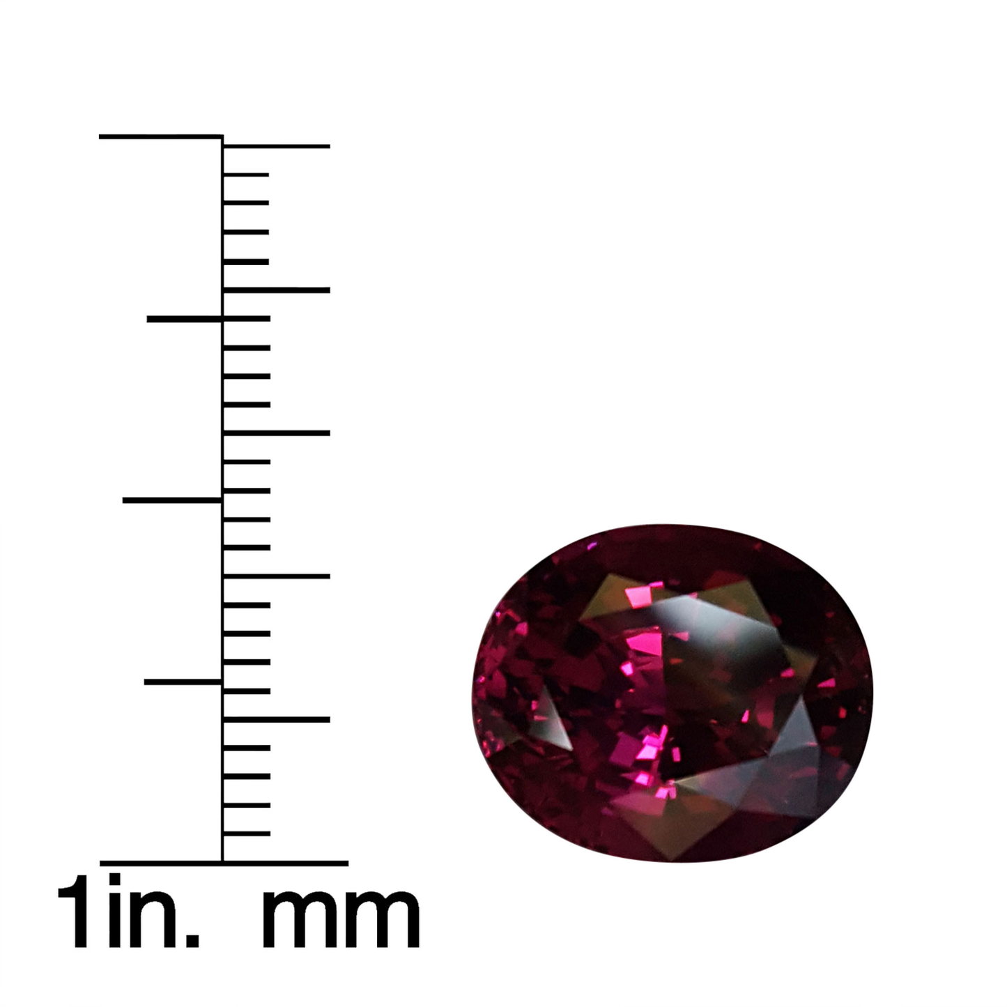 10.54ct Oval AAA Color Rhodolite