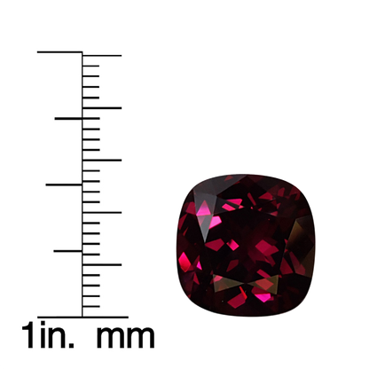 12.02ct Cushion AAA Color Rhodolite