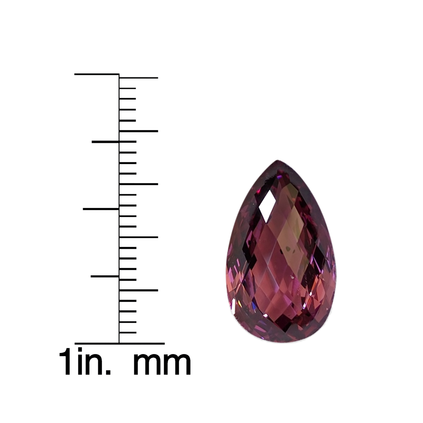 9.67ct Briolette Light Pink Rhodolite