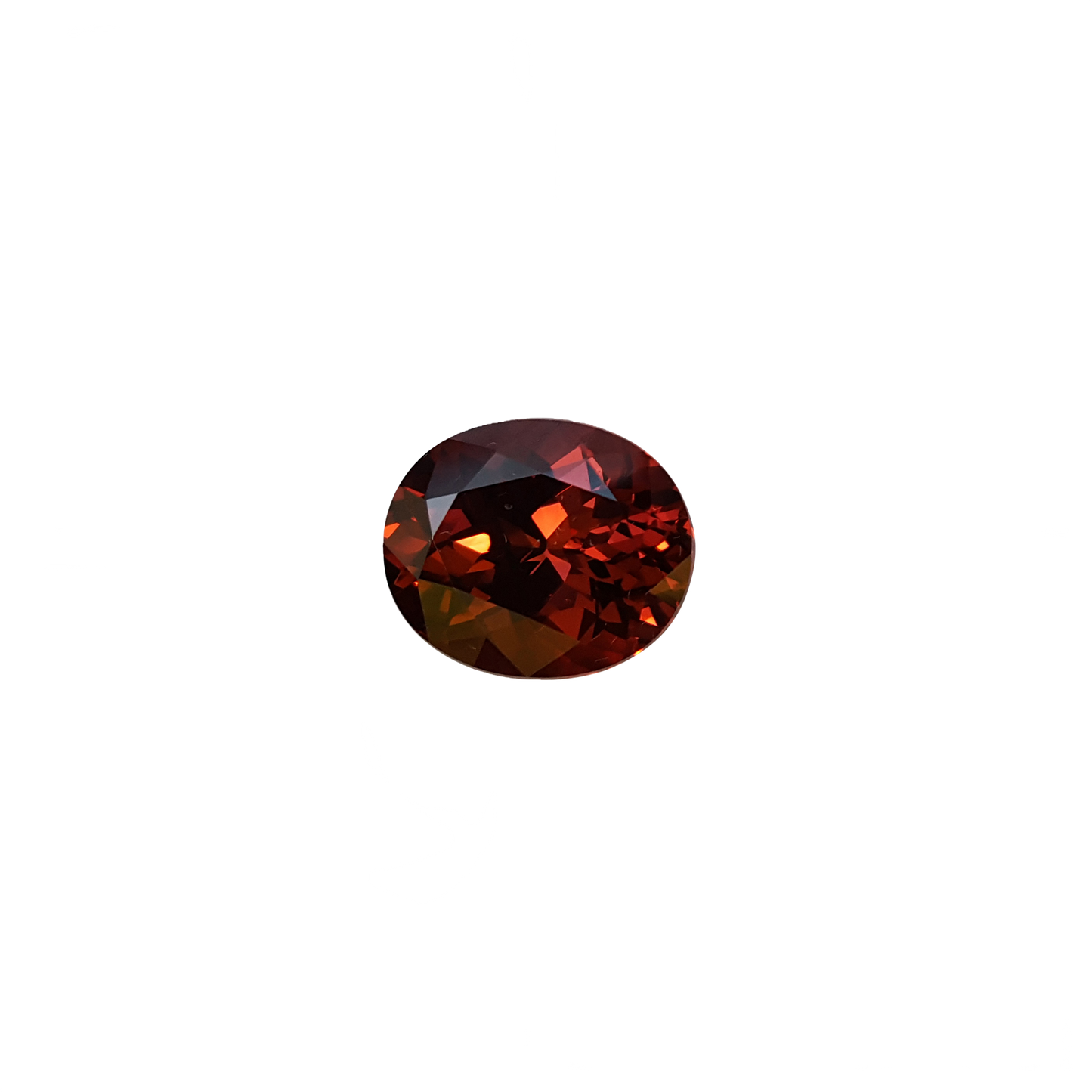 7.43ct Oval Malaya Garnet Hues Rhodolite