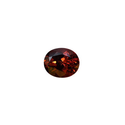 7.43ct Oval Malaya Garnet Hues Rhodolite